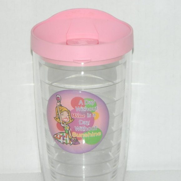 2 for/$25 Tervis Double Wall Tumbler “A Day w/o Wine is a Day Without Sunshine" - Picture 2 of 9